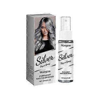 Spray capillaire gris argenté longue tenue à la vitamine E et à l'huile de coco. Nourrissant, facile à utiliser, coloration temporaire. Nouveauté S06