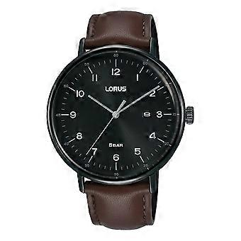 Lorus Gents 40mm Brown Leather Strap Watch RH985MX9