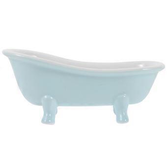 Kleine Keramik-Hamsterbadewanne für Badezimmer, Sandbad, himmelblaue Farbe