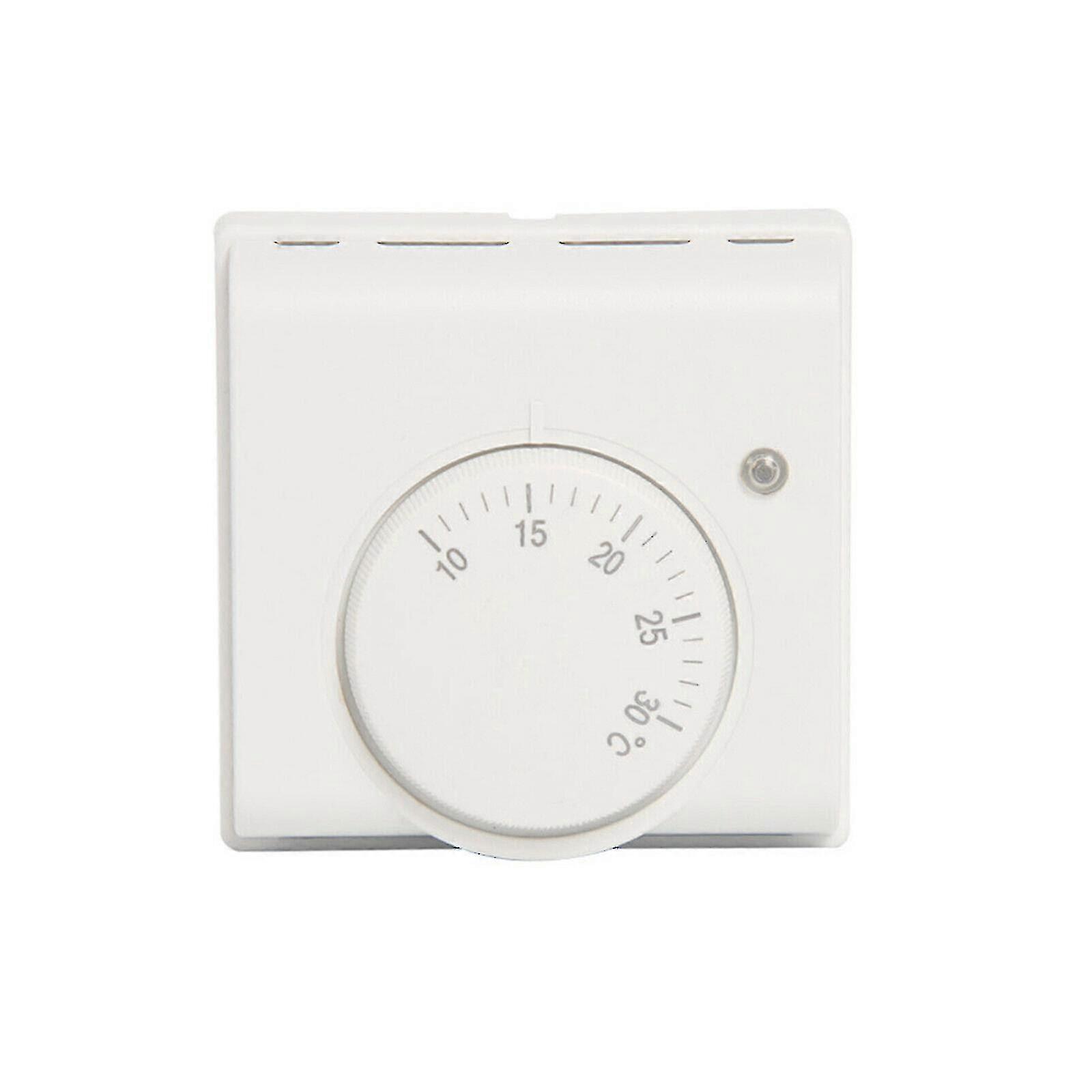 White Central Heating Thermostat 2-Wire