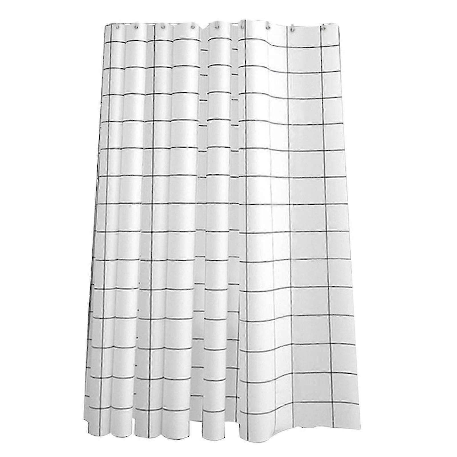 Thickened Checkered Shower Curtain