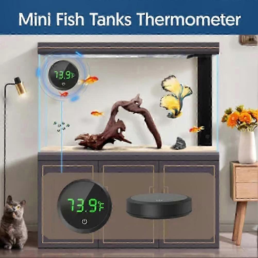Aquarium Digital Thermometer with Temperature Sensor compatible with Fish Tanks