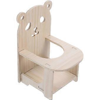 Hamster Chair Tray Handcrafted Wooden High Chair for Cage Decor