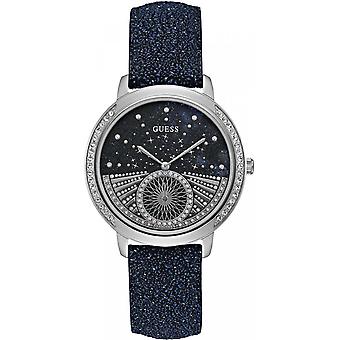 Guess Stargazer Quartz Analog Woman Watch with Cowhide Bracelet W1005L1