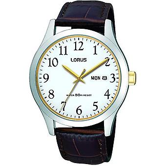 Lorus horloges Quartz analoge mannen horloge met RXN95CX9 Cowskin armband
