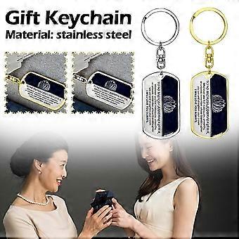 Keepsake For Granddaughter Keychain To My Badass Son Key Chain Daughter D4E2