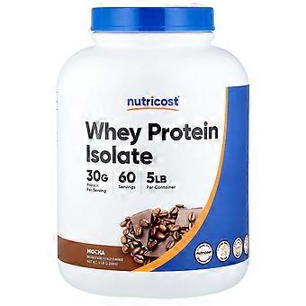 Nutricost, izolat białka serwatkowego, mokka, 5 funtów (2268 g)