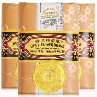 Sandalwood Moisturizing Bath Soap Bar, Nourishing Cleansing Body and Face Soap, 4.4 oz Each, Pack of 3