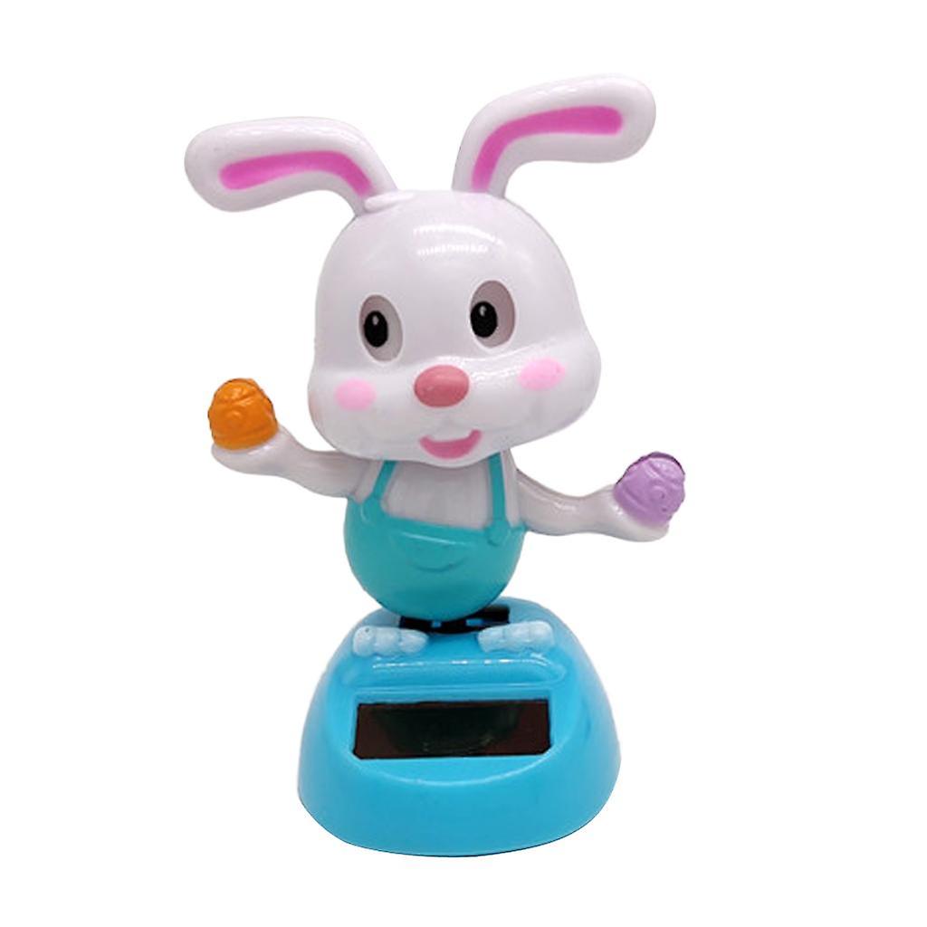 Rabbit Solar Powered Weaving Hand Toy Car Dcor