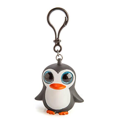 PENGUIN ISLAND Cute & Weird Eye Popper Clip-On Keychain w/ Big Sparkly Eyes