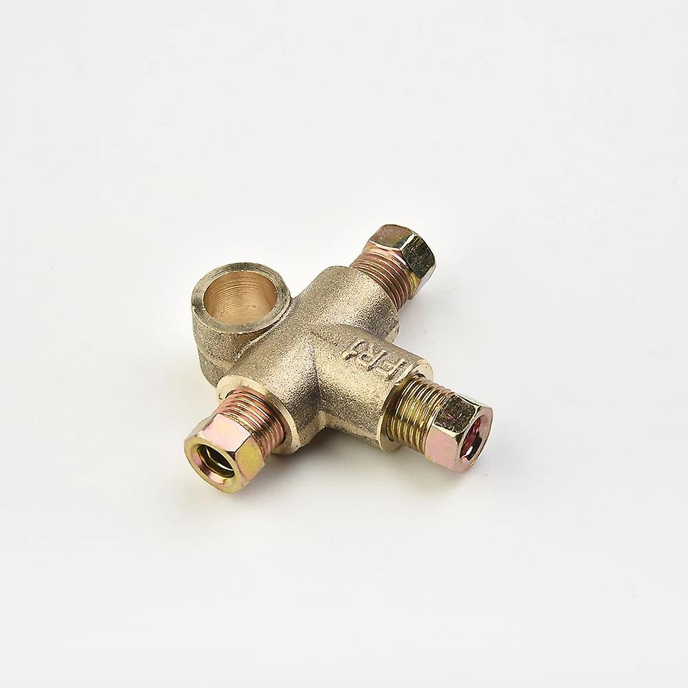 High Quality Brake Pipe Unions 3 Way M10 Nut M10 Nuts Pipe Short T Piece Tee Union With 3 Male 10mm 3 Way 3/16\"