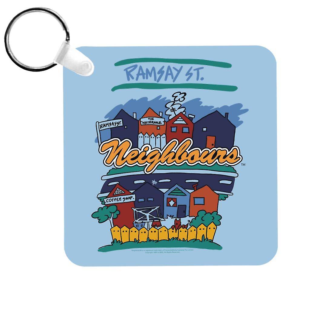 Neighbours Ramsay St Houses Keyring