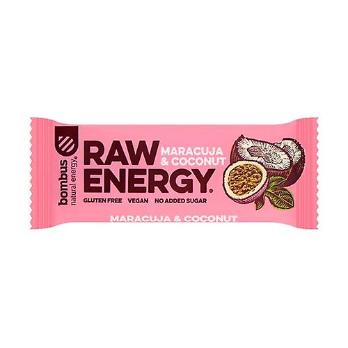 Bombus raw energy passion fruit-coconut bar 1 bar of 50g