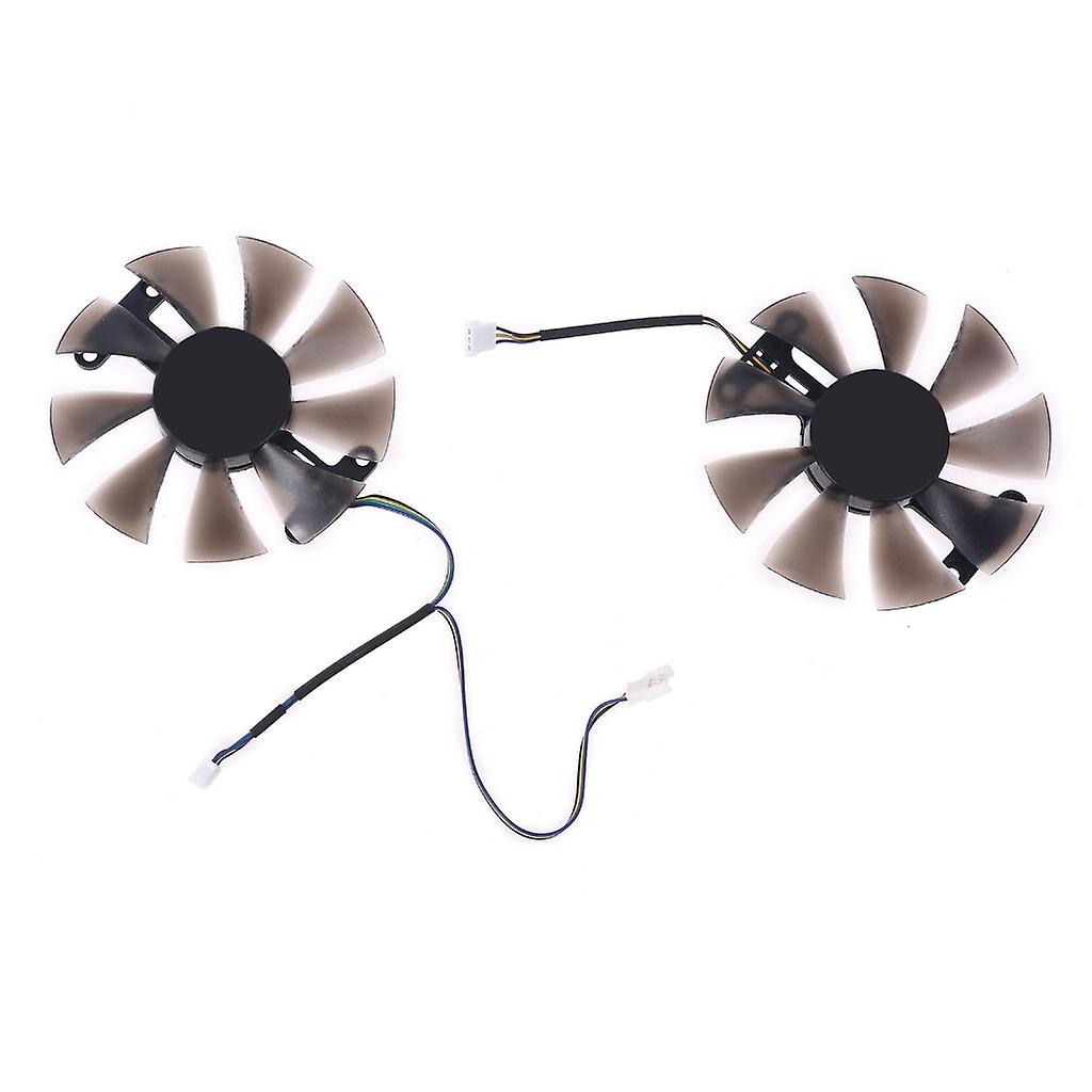 2x 85mm PLD10015B12H 0.55A RX580 RX590 for POWERCOLOR DATALAND Radeon RX 580 590 Red Devil Graphics Card Cooling Fan