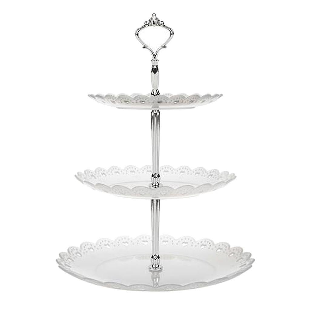 3-Tier Cupcake Stand Dessert Mini Cakes Fruit Candy Display Tower Clear