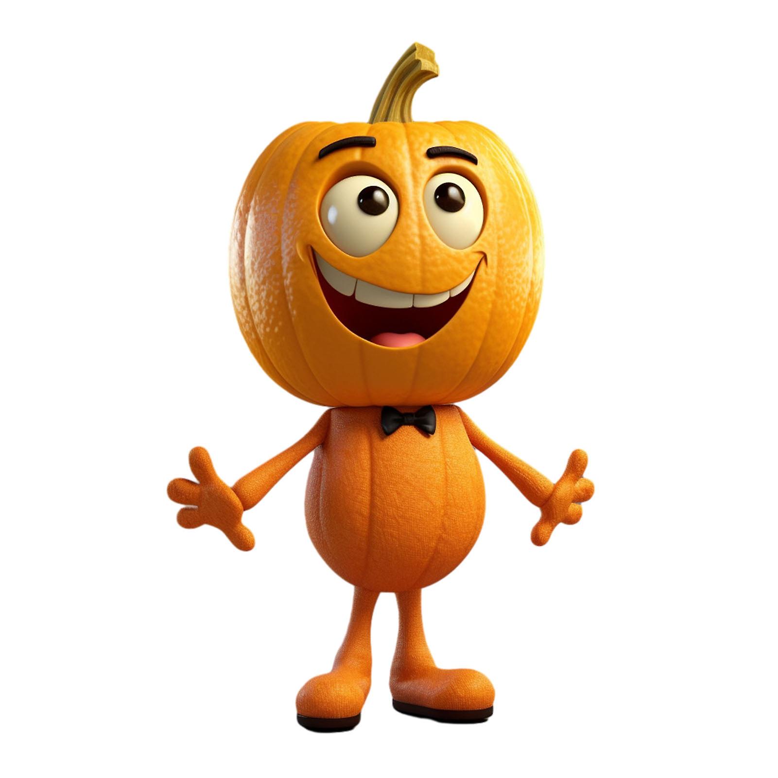 Halloween Human Shape Pumpkins Table Crafts Funny Compact Popular Handiwork for Home