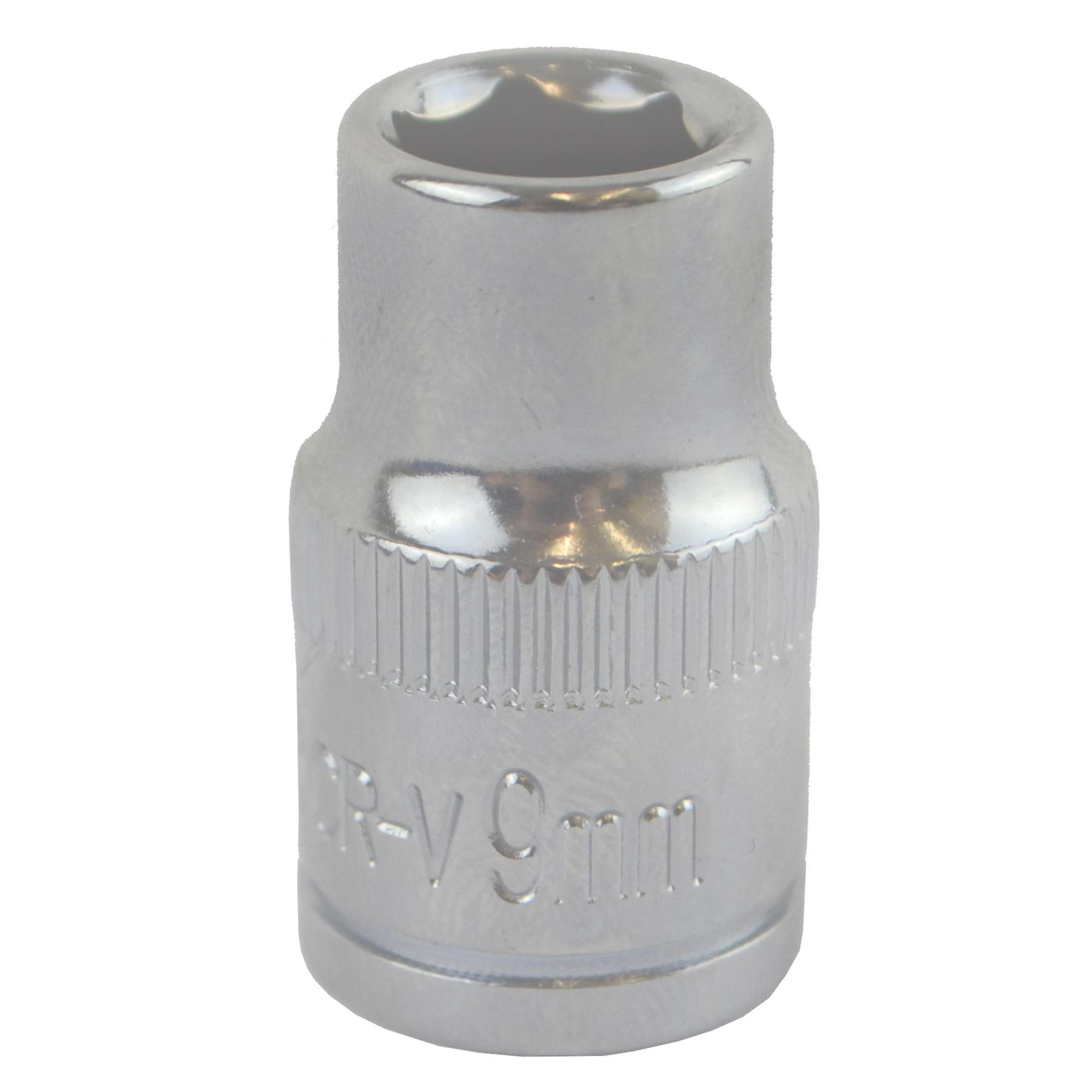 9mm 3/8" Drive Shallow Metric Socket Single Hex / 6 sided Bergen