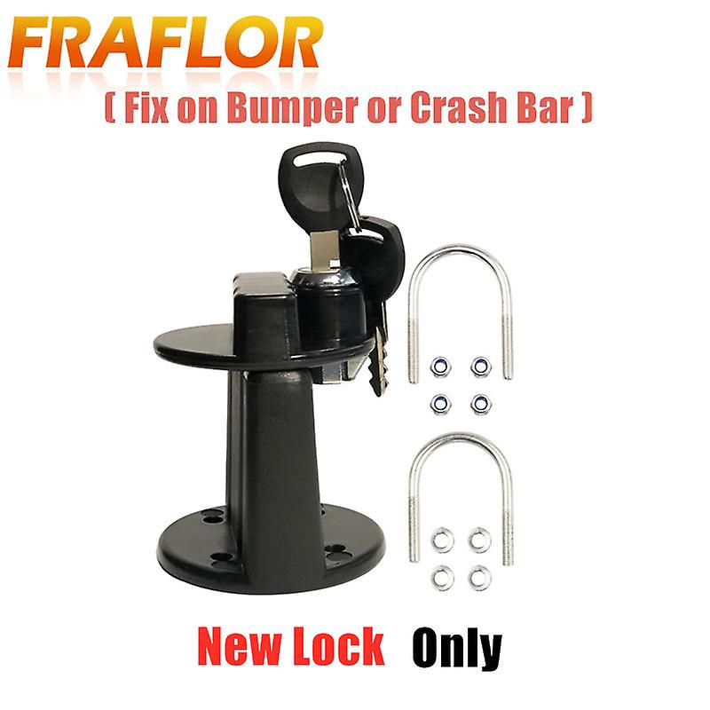 Morsetto di blocco aggiornato con chiave per 3l 5l Fuel Oil Tank Mount Bracket Lock Nuovo fissaggio benzina può Jerry Cans Supporto per moto