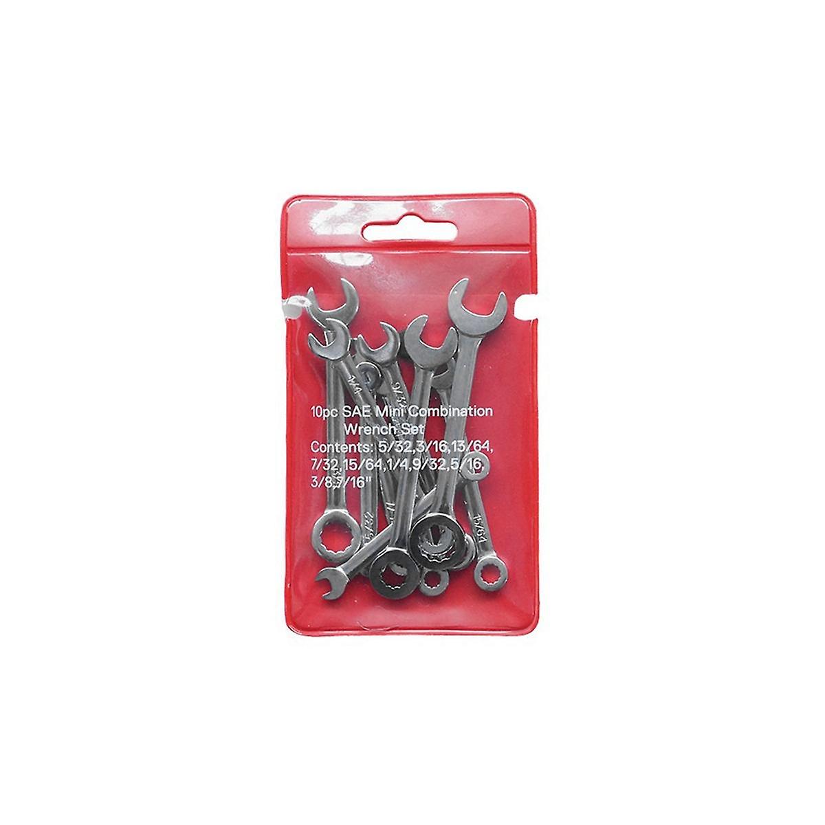 10-Piece Mini Wrench Set Manual Dual- Wrench Tool English Wrench Set Home Maintenance Tools