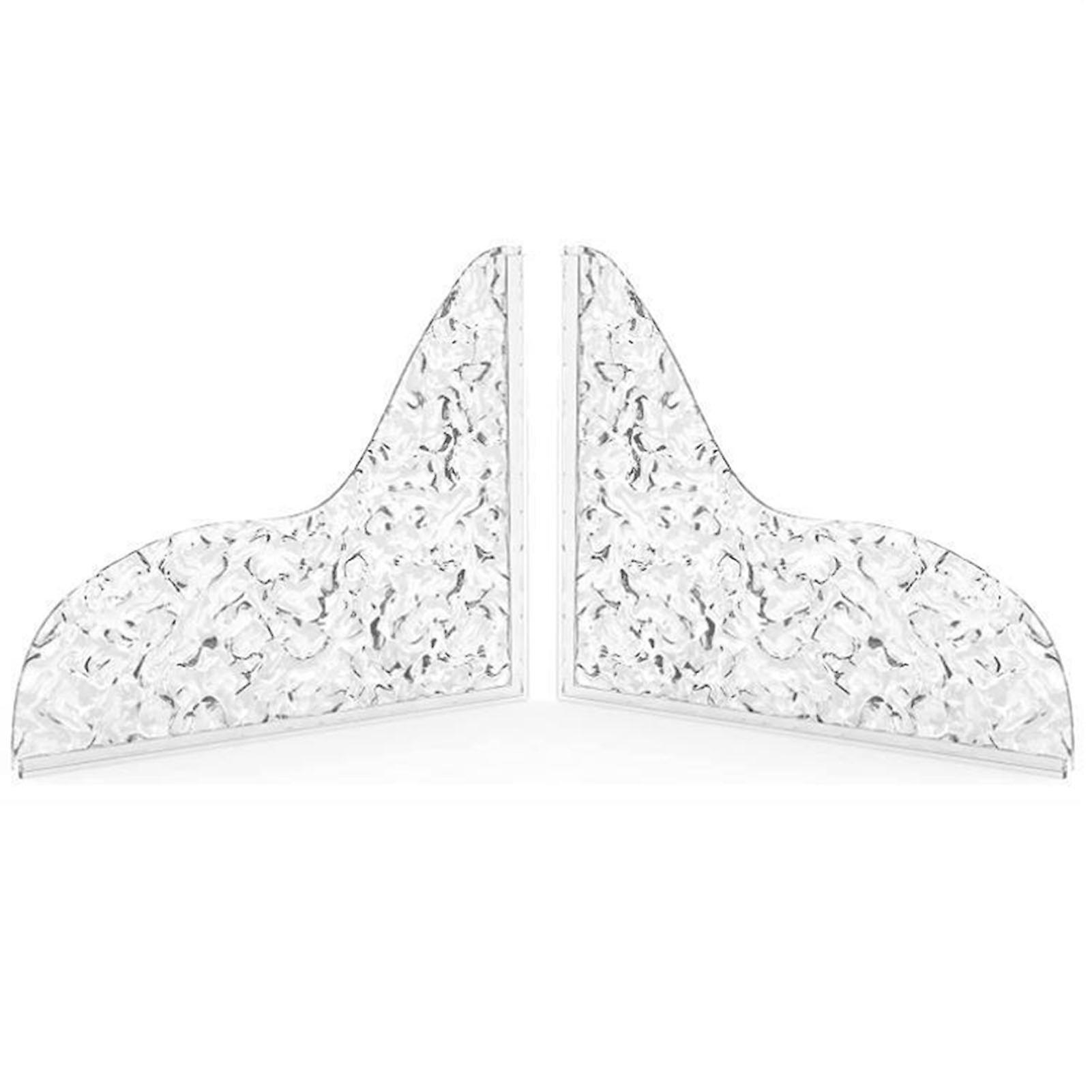 2 Pcs Thickened Acrylic Water Guard Bath Sink Corner Water Splash Guard For Reducing Splashed Water