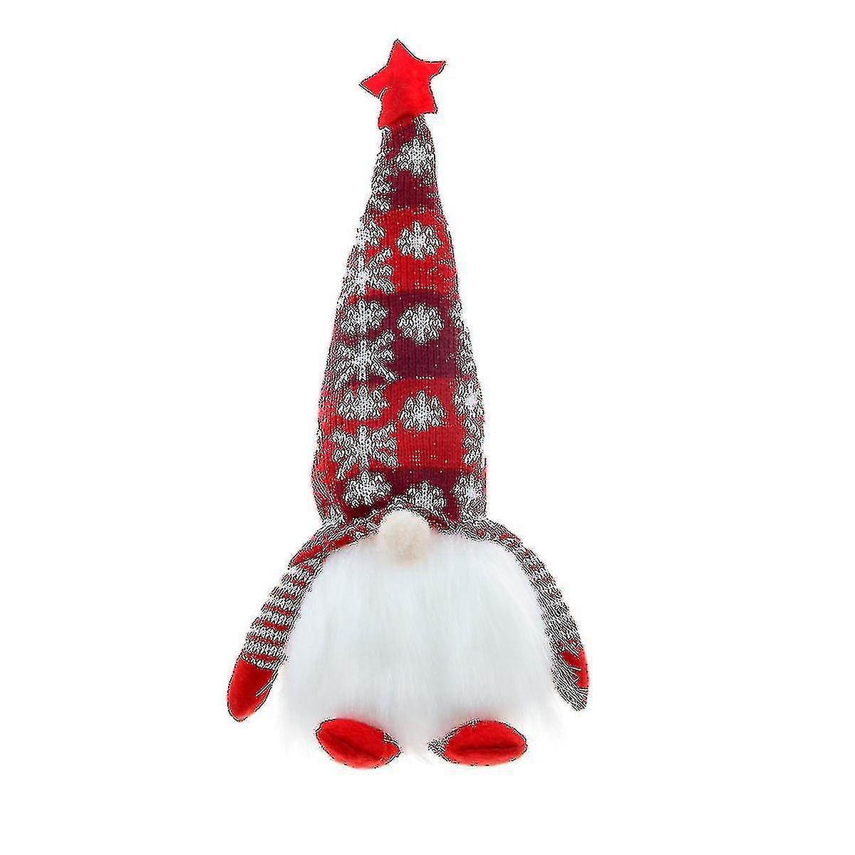 Glowing Faceless Figure Dwarf Rudolph Plush Doll