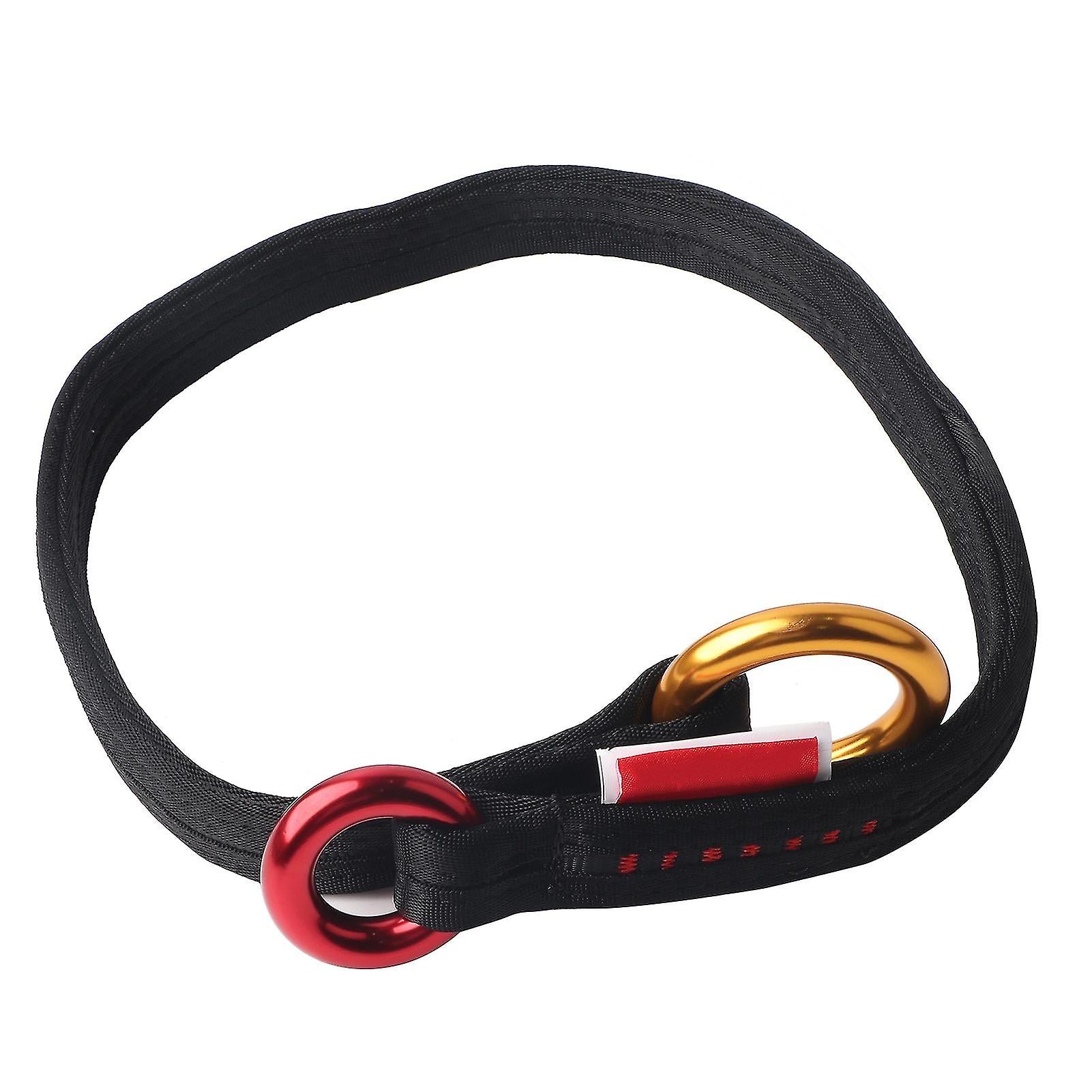 90Cm Outdoor Climbing Tree Rescue Wire Lanyard With Two Hanging Rings For On-tree Garden Work