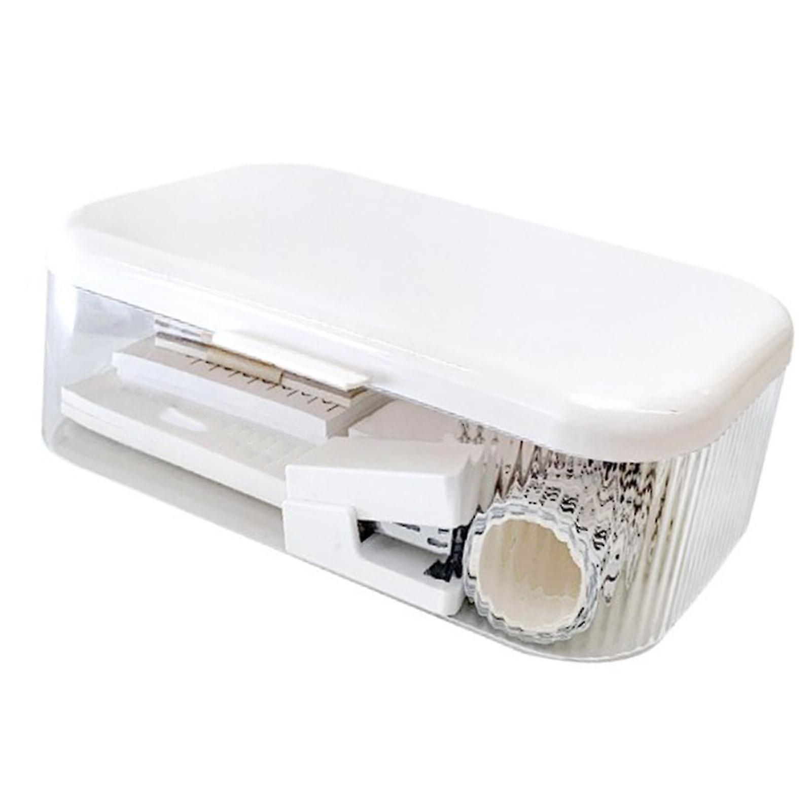 Clear Storage Box Multipurpose PS Transparent Storage Container Bin with Lid for Medicine Makeup 