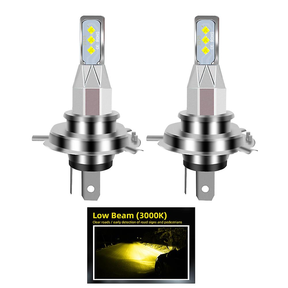 3000k Golden-16000lm2pcs H7 H4 H11 H8 H1 H3 H6 Led Car Headlight Bulb Beam 24v 12v 80w High Power Auto Fog Light Lamps 6000k 8000k Headlampt 16000lm