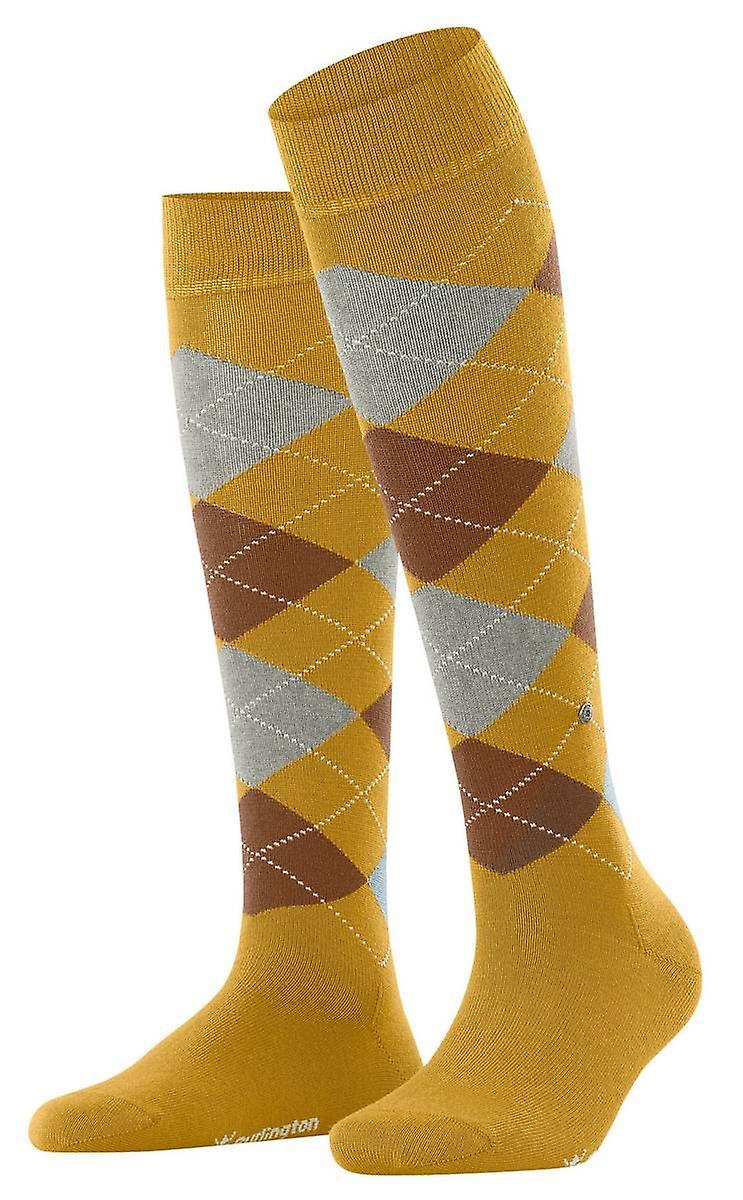 Burlington Marylebone Knee High Socks - Curry Yellow