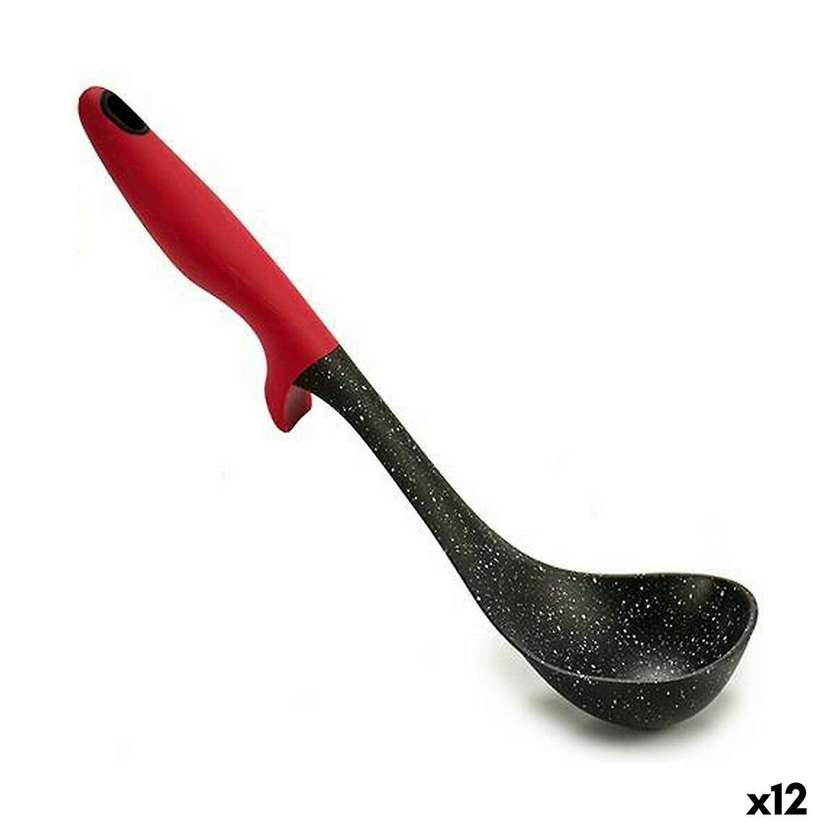 Ladle Black Red Nylon 7 x 30 x 9 cm (12 Units)