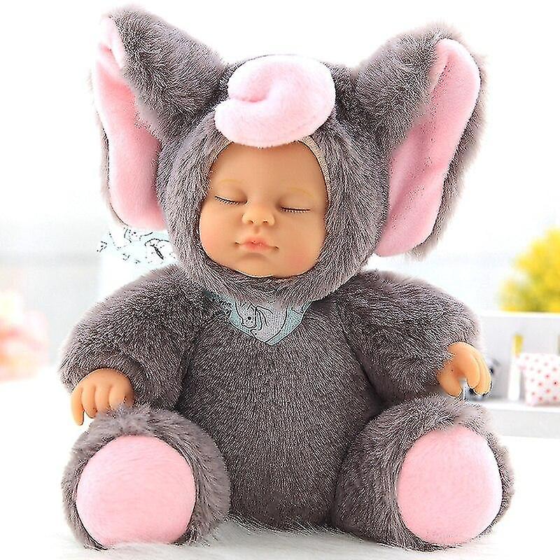 Baby Gift Sets 17cm Simulation Reborn Doll Cute Plush Toy Stuffed Doll Infants Sleeping Appease Doll