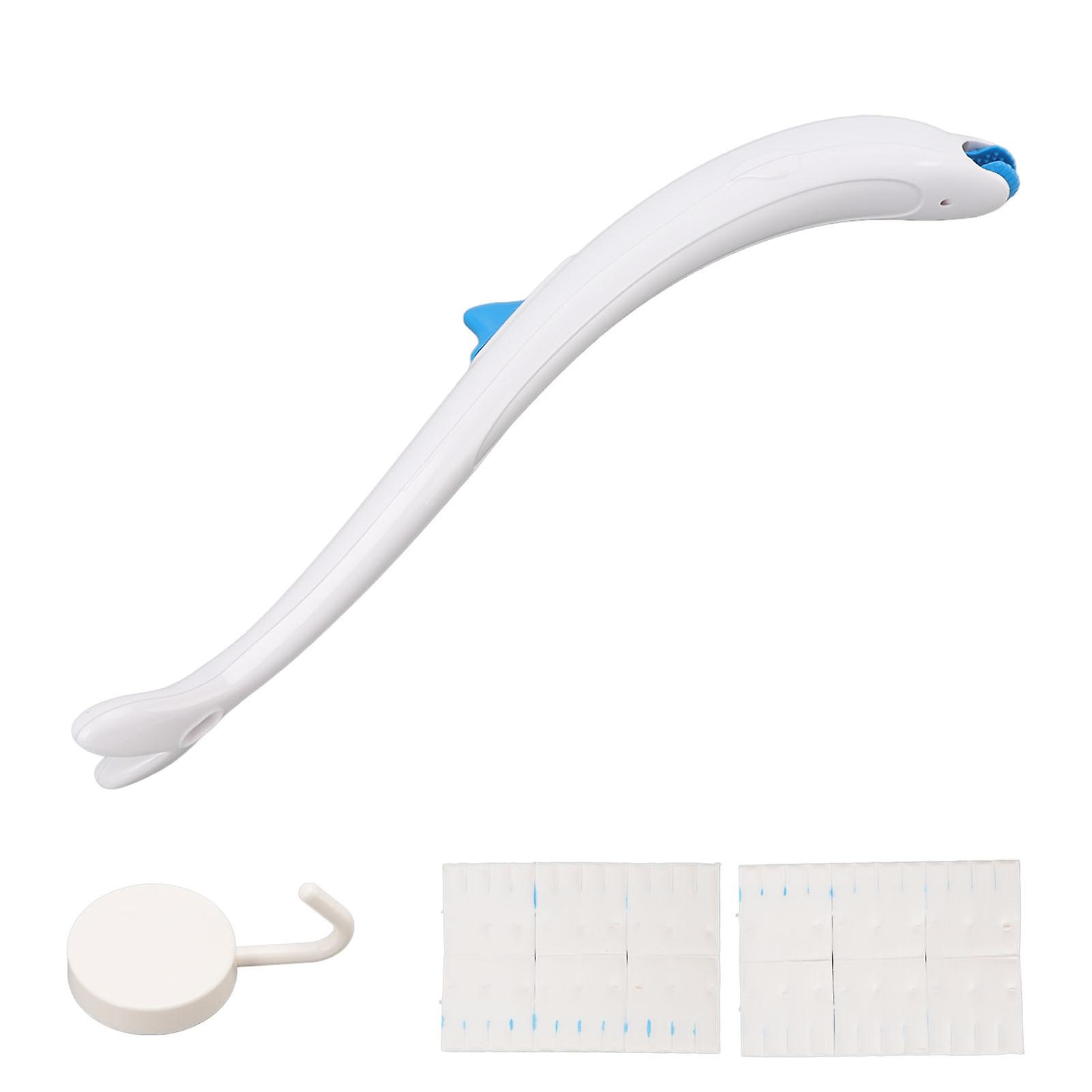 Dolphin-Shaped Disposable Toilet Brush with Built-In Cleaner Easy-to-Use Design Flexible Head Durable Material Includes Cleaning Pads for Household To