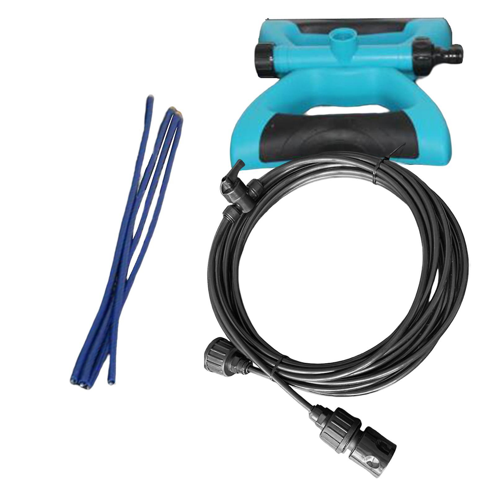 Spray Cooling System Misters Adjustable Flexible for Outside Pool White