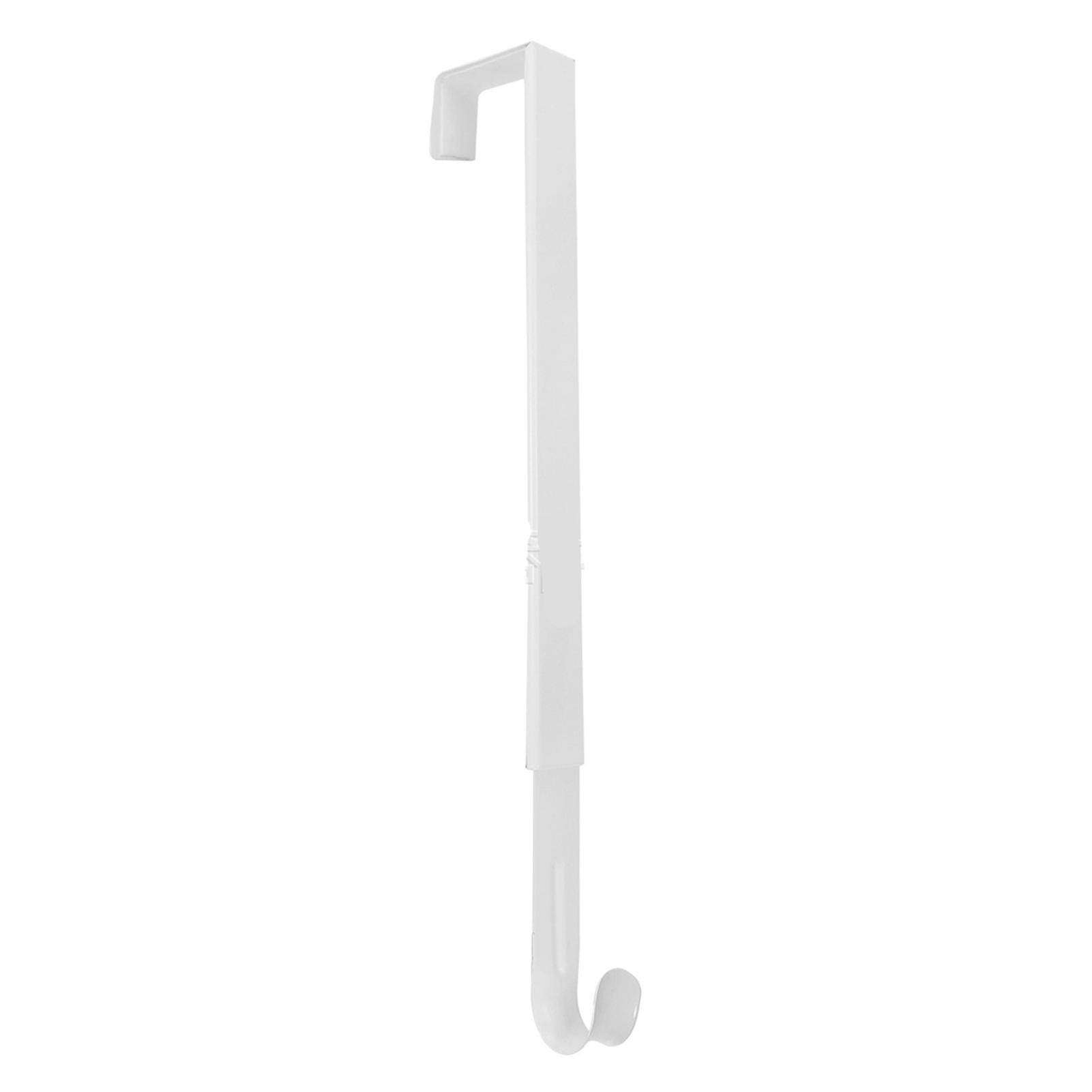 מתלה דלת זר מתכוונן זרים ללא נזק זרים תלויים מעל ווי הדלת קולב דלת ברזל לזר חג המולד לבן 