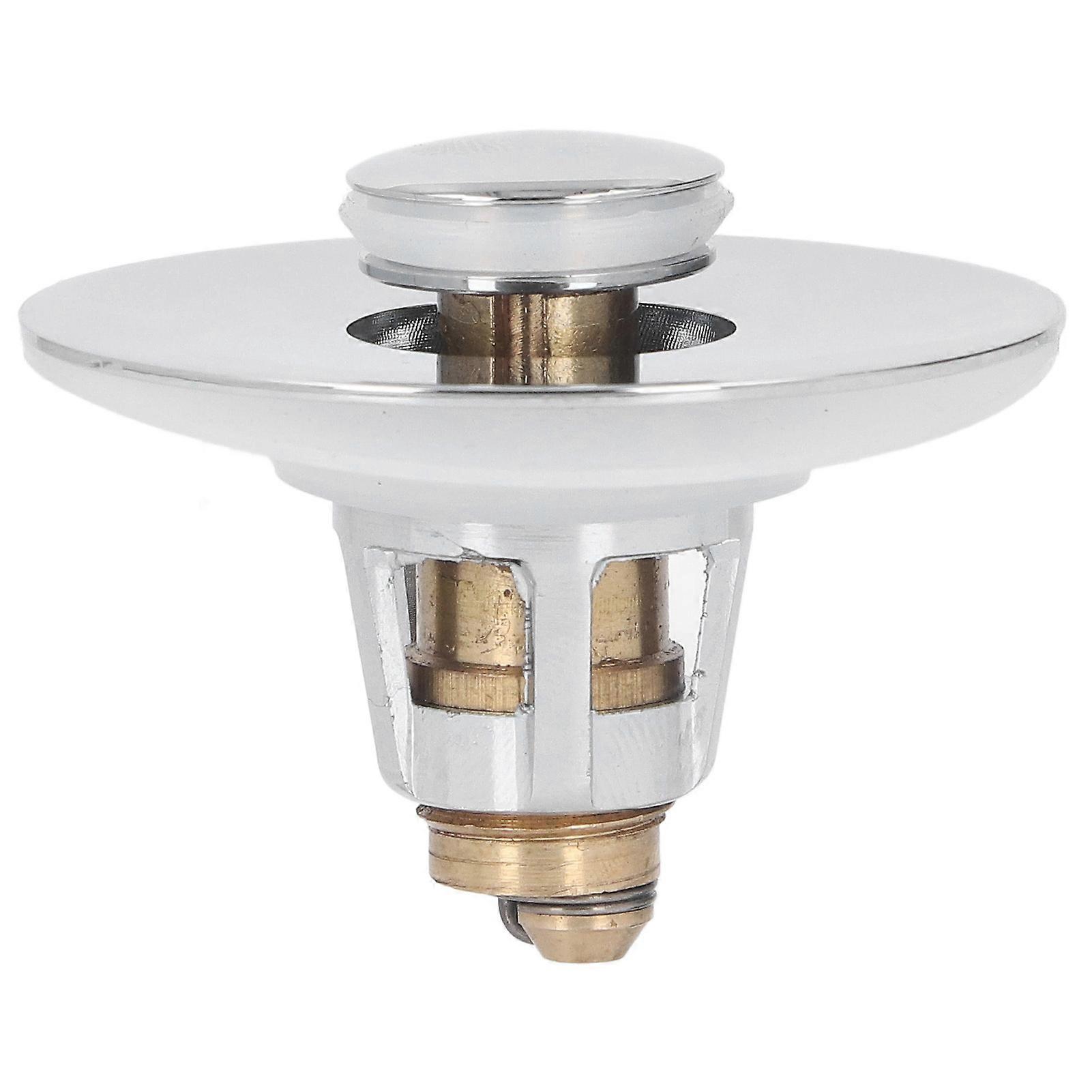Bathroom Sink Stopper Press Popping Up Anti Clogging Brass Sink Drain Plug