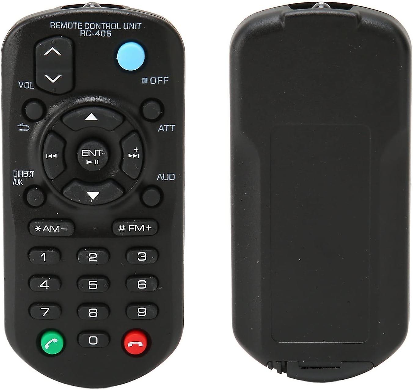 HighQuality RC 406 Remote Control Compatible with CD Receiver - Perfect Replacement, Premium ABS Mat