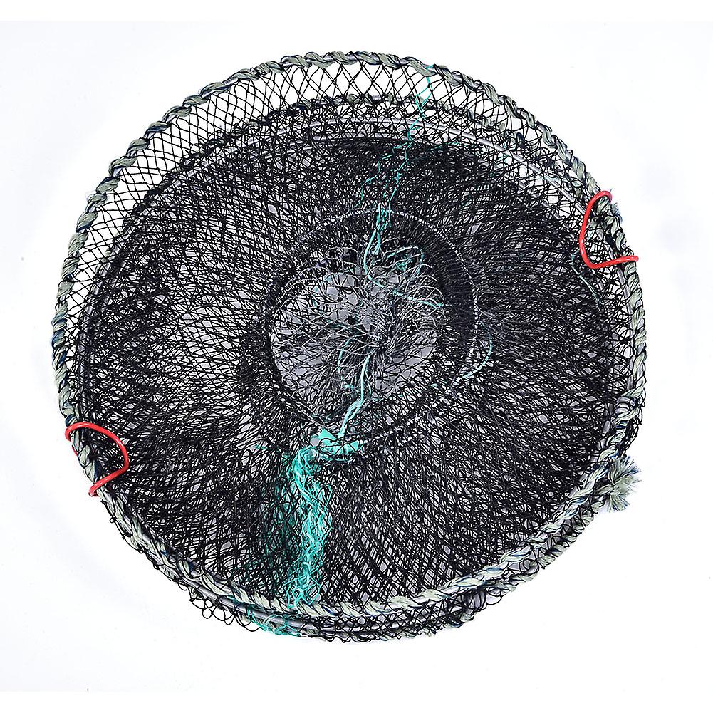 33cm Foldable Lobster Trap Cage, Crab Crawfish Shrimp Fishing Net Durable Portable Foldable Design for Easy Catching