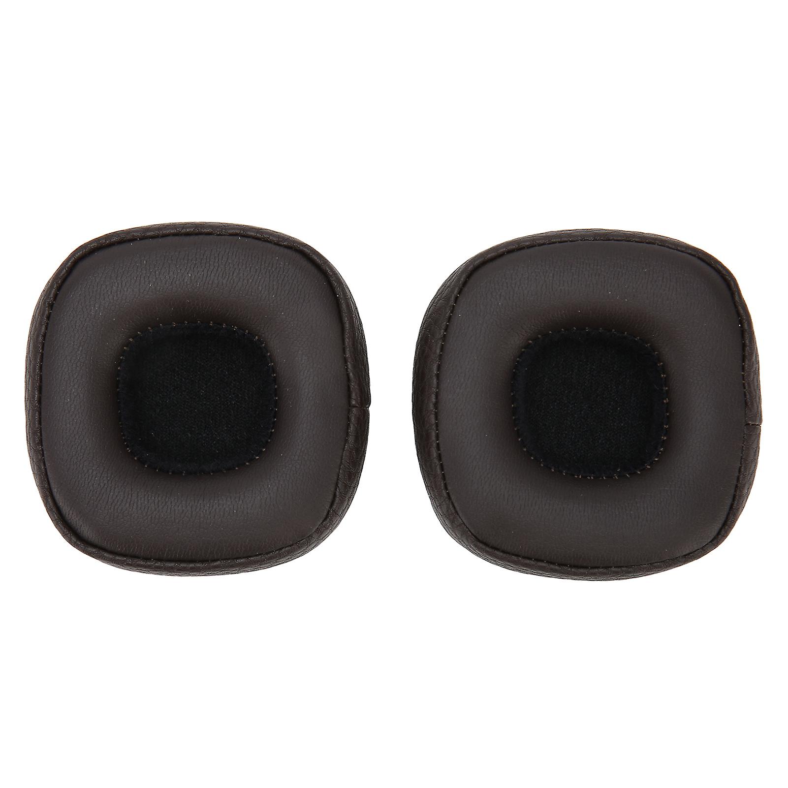 Coussinets d'oreille de remplacement en mousse à mémoire de forme et cuir protéiné pour casque MAJOR III, marron