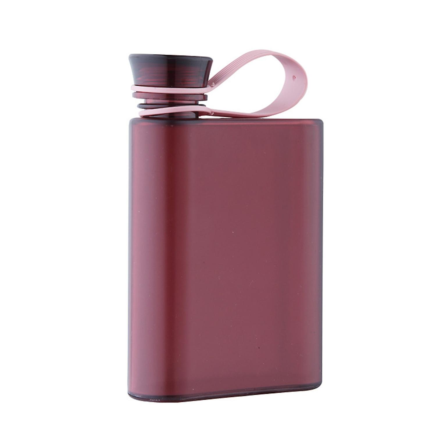 400ml Water Bottle Comfortable Grip Flat Leak-proof Drop-resistant Drinking Japanese Style Kettle