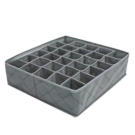 Foldable Removable Underwear Socks Ties Storage Box 30 Cells Drawer Organizer