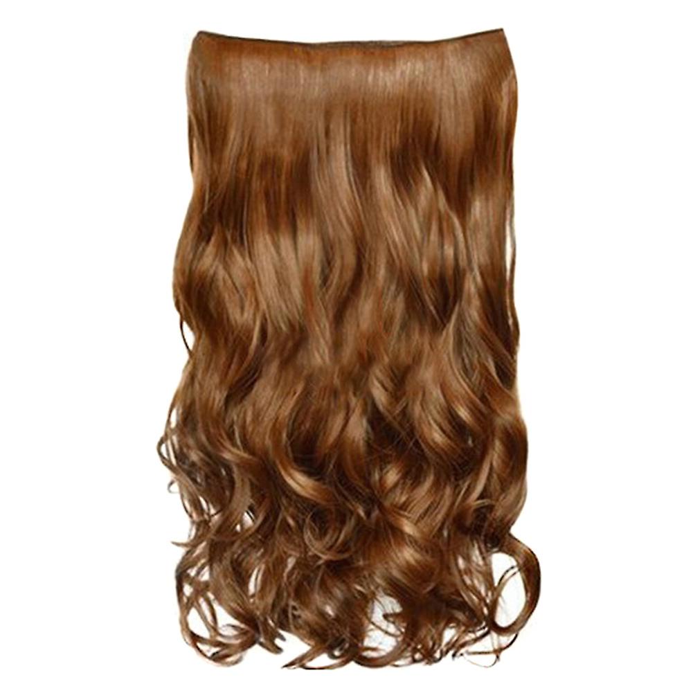 Long Curly Hairpiece Wig Synthetic Fiber Claw on Clip in Hair Extensions