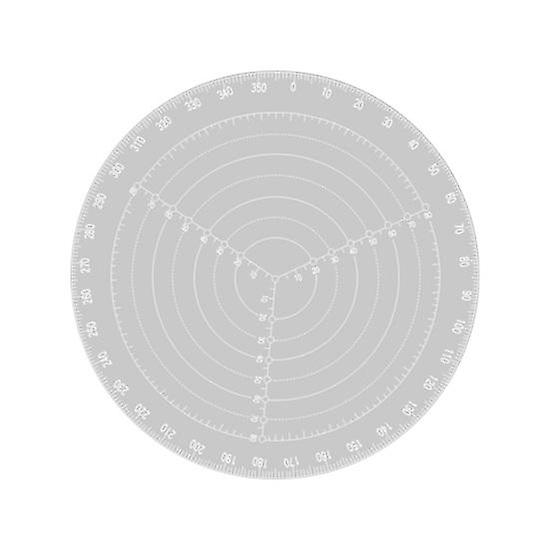 Round Center Finder Compass Lathe Centering Tool Circle Gauge Acrylic Drawing Circles Diameter Round Template for Drawing Circles Lathe Work
