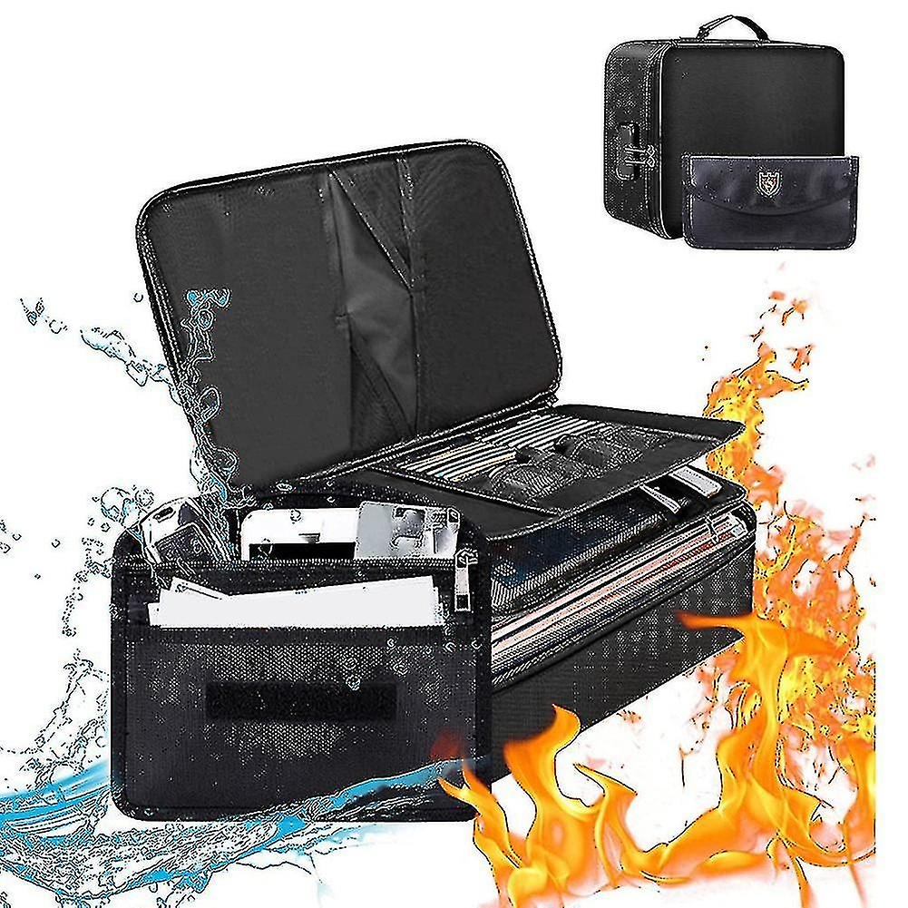 Fireproof File Organizer Bags,fireproof And Waterproof Document Box With Money Bag, Fireproof Safe