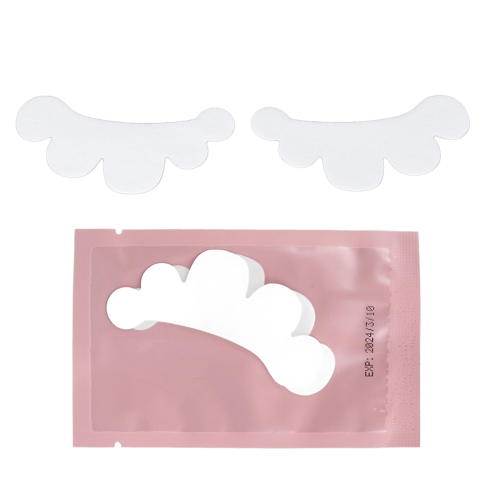 100 Pairs Eyelash Grafting Isolation Pads, Petal Shape Non-woven Eyeshadow Stickers
