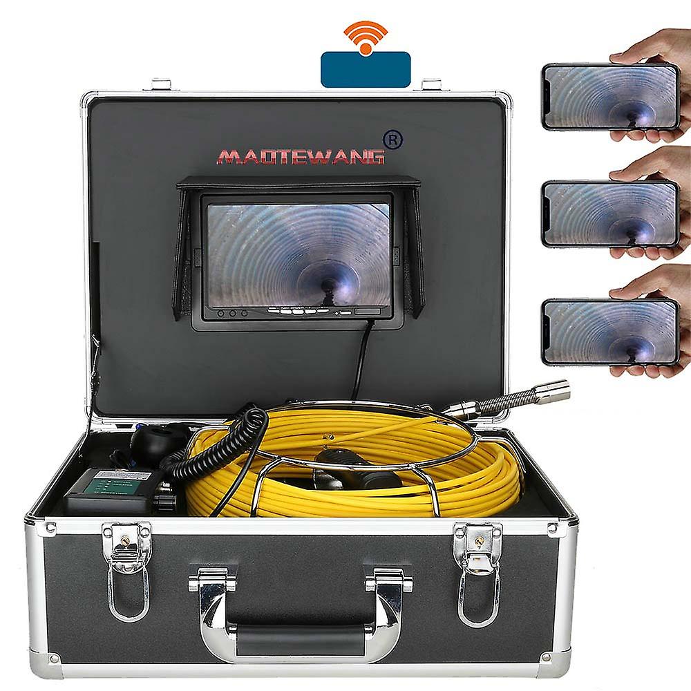 7 Inch Endoscope Wireless WiFi Pipe Inspection Borescope 17MM Sewer Industrial