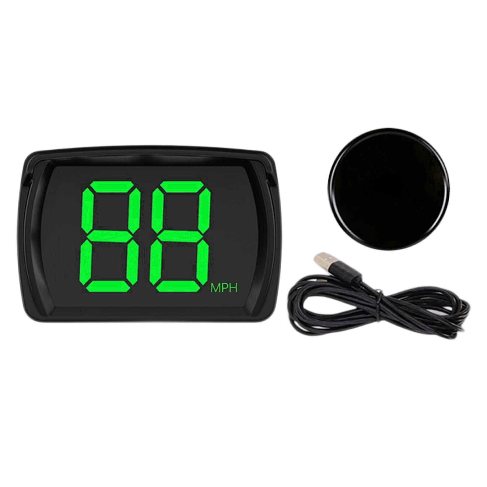 Generic Head up Display Speedometer MPH Speed Meter for Car Vehicle Bus Green