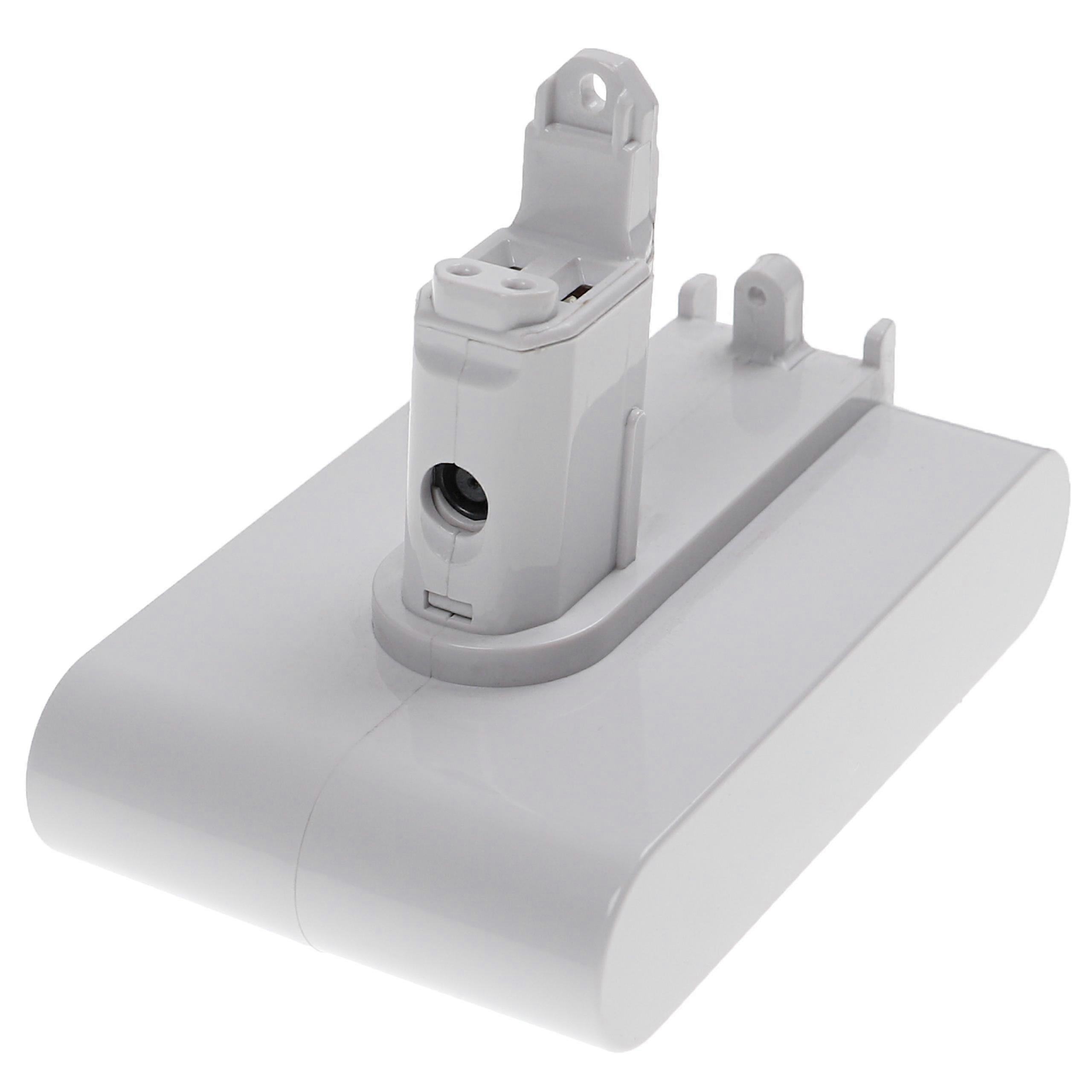 Baterie de schimb vhbw pentru Dyson 17083-5010, 202932-02, 17083-3009, 17083-3511, 917083-07, 917083-01 pentru aspirator - Tip B Alb (2000 mAh, 22.2 V, Li-Ion)