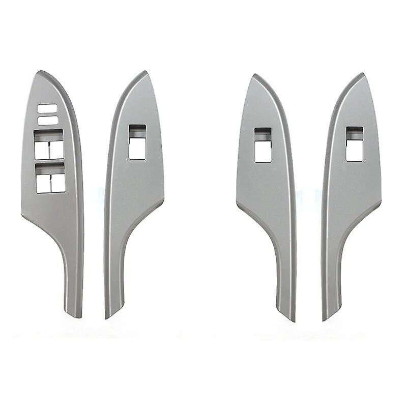 4pcs/set Car Window Lift Control Switch Cover Panel Frame For Toyota Corolla 2007-2013 For Left Hand Drive Car