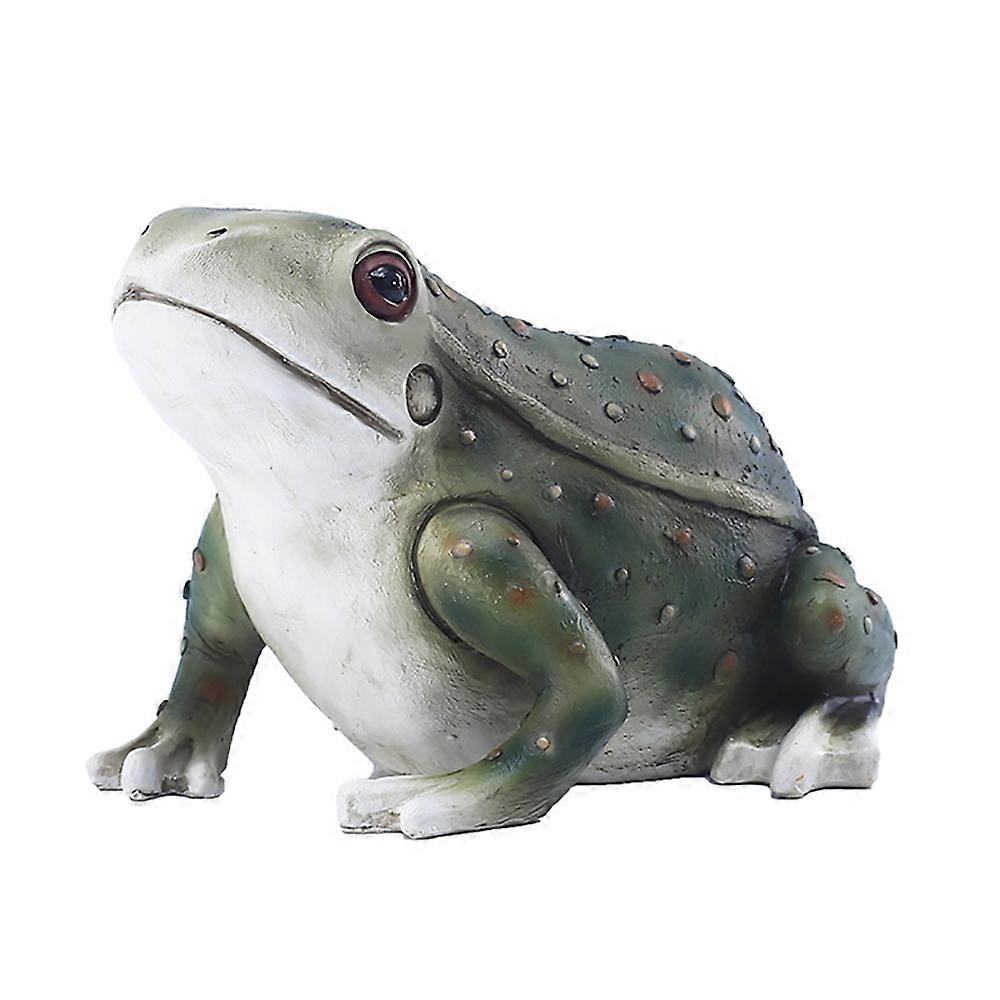 Resin Frog Statue, 13.7X15X21.6CM, Decorative Object