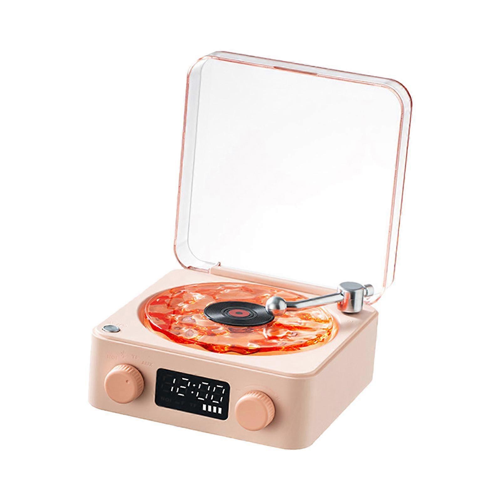 Vinyl Record Player Mini hordozható retro alvássegítő hangszórók családi felnőttek számára